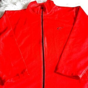 NEW NUCCI Red Zip Athletic Jacket NWOT M‎